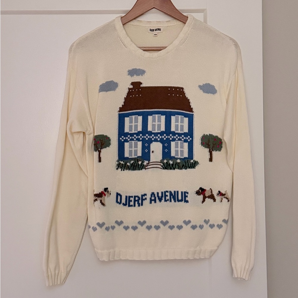 Djerf Avenue Ivory Knit Sweater